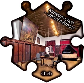 Magnetka č. 1337 Cheb – Muzeum Cheb – úmrtní místnost