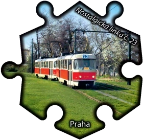 Magnetka č. 1353 Praha - Nostalgická linka č. 23