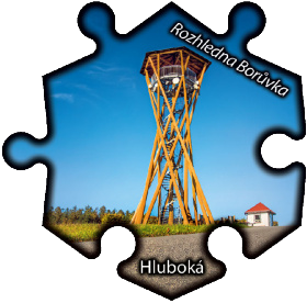 Magnetka č. 1362 Hluboká – Rozhledna Borůvka