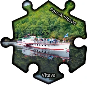 Magnetka č. 1356 Vltava – Parník Vltava