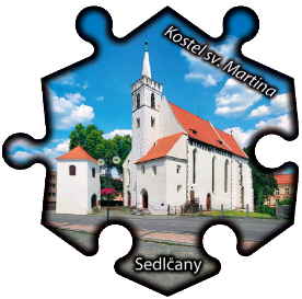 Magnetka č. 1372 Sedlčany – Kostel sv. Martina