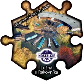 Magnetka č. 1375 Lužná u Rakovníka – Muzeum Českých drah