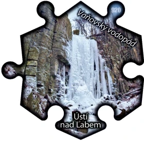 Magnetka č. 920 Ústí nad Labem - Vaňovský vodopád