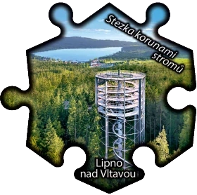 Magnetka č. 1396 Lipno nad Vltavou – Stezka korunami stromů