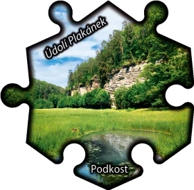 Magnetka č. 1294 Podkost - Údolí Plakánek