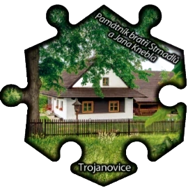 Magnetka č. 1411 Trojanovice – Památník bratří Strnadlů a Jana Knebla