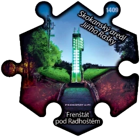 Magnetka č. 1409 Frenštát pod Radhoštěm – Skokanský areál Jiřího Rašky