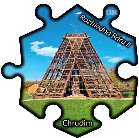Magnetka č. 1380 Chrudim - Rozhledna Bára II