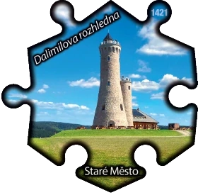 Magnetka č. 1421 Staré Město - Dalimilova rozhledna