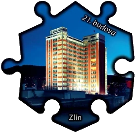Magnetka č. 1440 Zlín - Mrakodrap