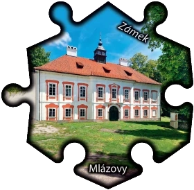 Magnetka č. 1463 Mlázovy - Zámek