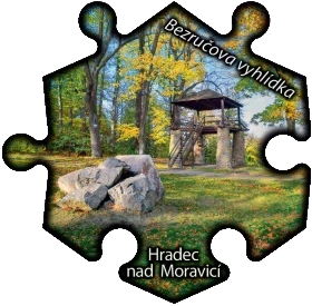 Magnetka č. 1465 Hradec nad Moravicí – Bezručova vyhlídka