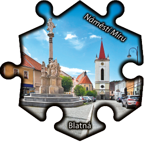 Magnetka č. 1467 Blatná - Náměstí Míru