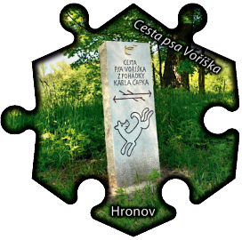 Magnetka č. 1475 Hronov - Cesta psa Voříška