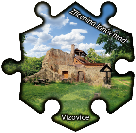 Magnetka č. 1472 Vizovice - Janův hrad