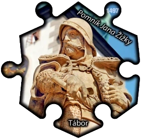 Magnetka č. 1497 Tábor – Pomník Jana Žižky