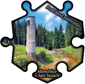 Magnetka č. 1488 Albrechtice v Jizerských horách - Protržená přehrada