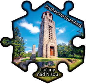 Magnetka č. 1487 Lučany nad Nisou - Rozhledna Bramberk
