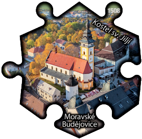 Magnetka č. 1508 Moravské Budějovice – Kostel sv. Jiljí
