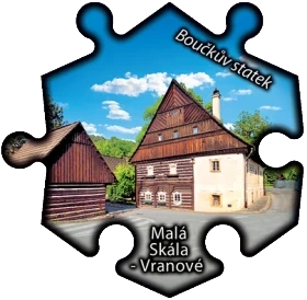 Magnetka č. 1498 Malá Skála - Vranové - Boučkův statek