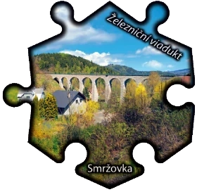 Magnetka č. 1512 Smržovka - Železniční viadukt