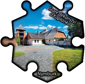 Magnetka č. 1489 Nymburk - Staré děkanství a Kaplanka