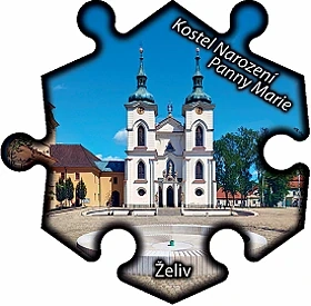 Magnetka č. 1521 Želiv – Kostel narození Panny Marie