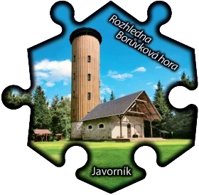 Magnetka č. 1433 Javorník - Rozhledna Borůvková hora