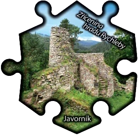 Magnetka č. 1434 Javorník - Zřícenina hradu Rychleby