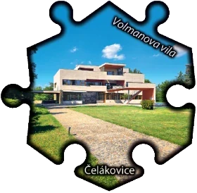 Magnetka č. 1495 Čelákovice - Vila Volman