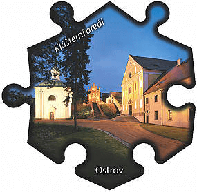 Magnetka č. 595 Ostrov – Klášterní areál