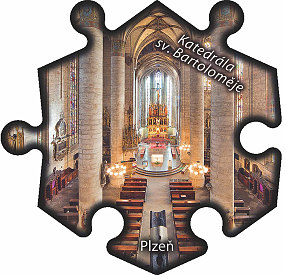 Magnetka č. 667 Plzeň - Katedrála sv. Bartoloměje