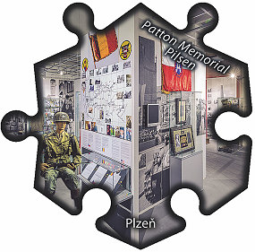 Magnetka č. 665 Plzeň - Patton Memorial Pilsen