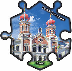 Magnetka č. 666 Plzeň - Velká Synagoga