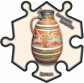 Magnetka č. 598 Beroun - Berounská keramika  