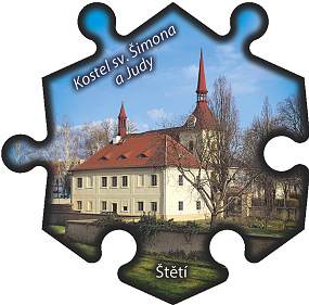 Magnetka č. 690 Štětí - Kostel sv. Šimona a Judy