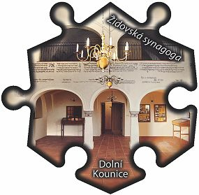 Magnetka č. 696 Dolní Kounice - Židovská synagoga