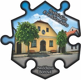 Magnetka č. 752 Havlíčkova Borová - Rodný dům K. H. Borovského - starší verze