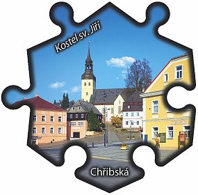 Magnetka č. 756 Chřibská - Kostel sv. Jiří 
