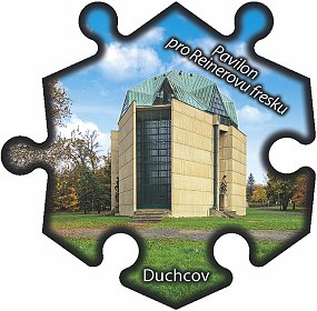 Magnetka č. 585 Duchcov - Pavilon pro Reinerovu fresku