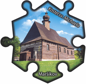Magnetka č. 771 Maršíkov - Kostel sv. Michaela