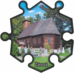 Magnetka č. 773 Žárová - Kostel sv. Martina