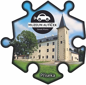 Magnetka č. 784 Příseka - Zámek, Muzeum autíček