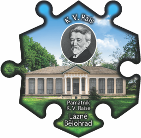 Magnetka č. 786 Lázně Bělohrad - Památník K.V. Raise