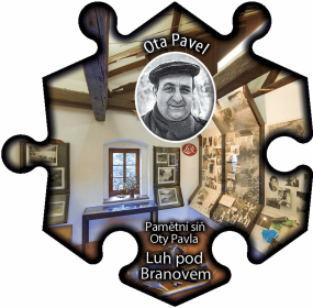 Magnetka č. 794 Luh pod Branovem - Pamětní síň Oty Pavla 