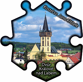 Magnetka č. 778 Dvůr Králové nad Labem - Kostel sv. Jana Křtitele