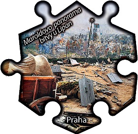 Magnetka č. 870 Praha – Maroldovo panorama bitvy u Lipan