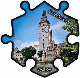 Magnetka č. 873 Vyškov - Radniční věž